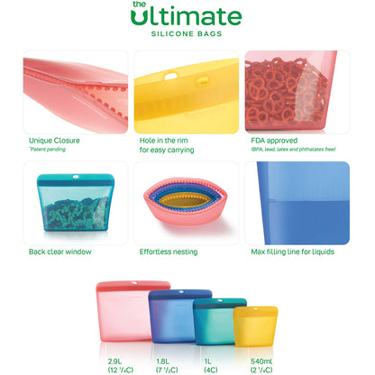 The Ultimate Silicone Stand-Up Bag Set