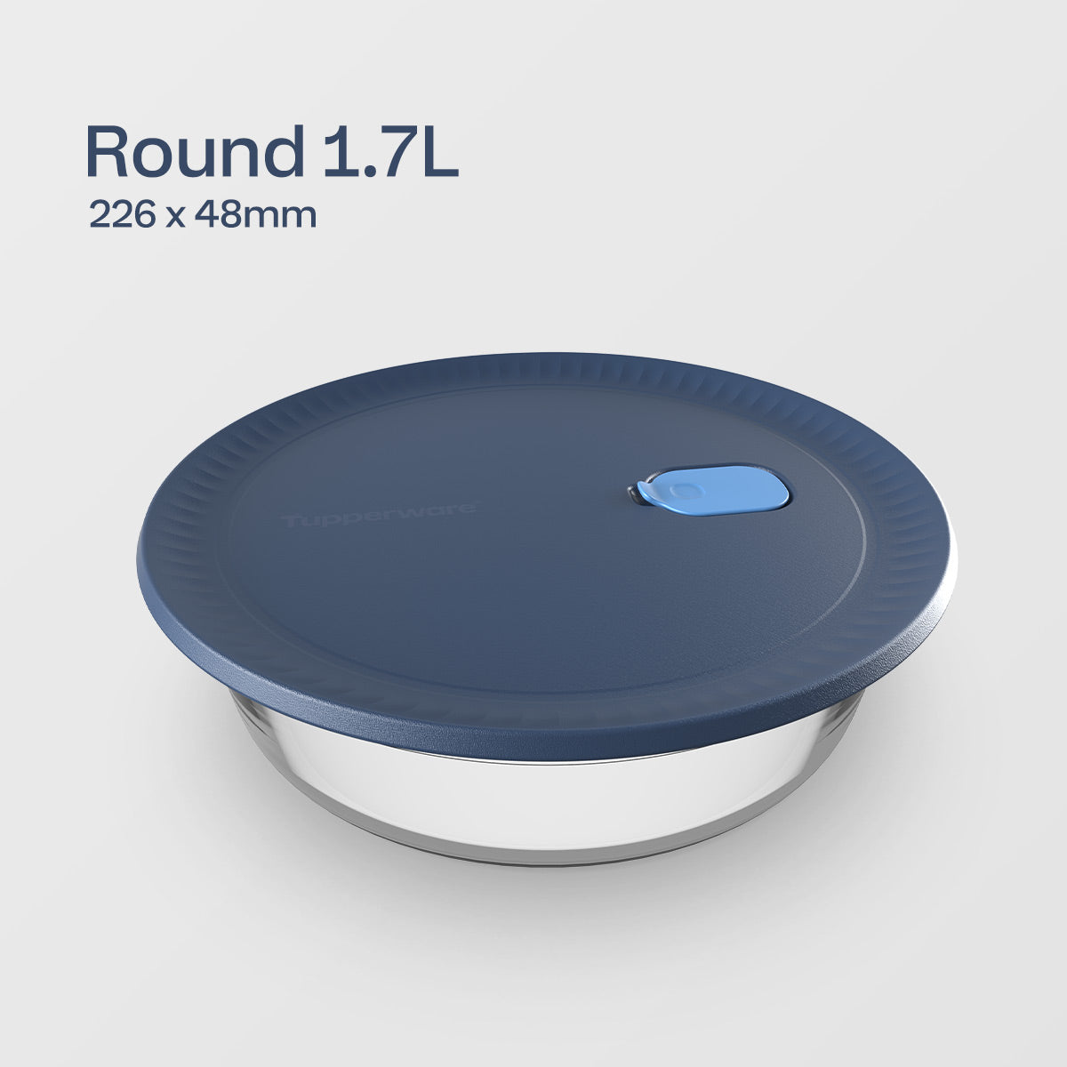 Plat de cuisson hermétique rond en verre | Voila™ de Tupperware® de 1,7 L/1,8 pte