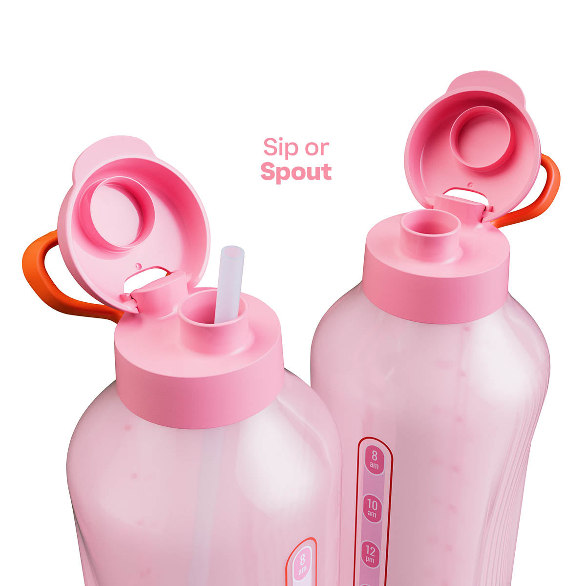 Tupperware® AquaVibe™ Water Bottle | 67 oz./2 L (Pink)