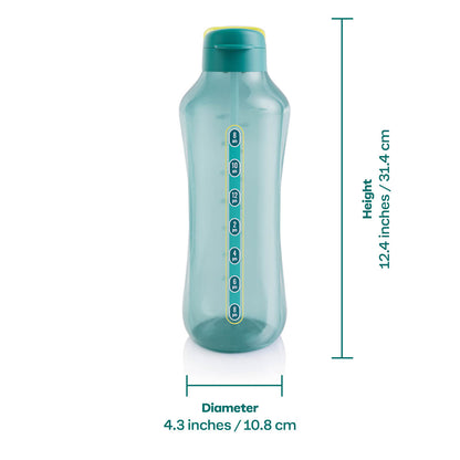 Tupperware® AquaVibe™ Water Bottle | 67 oz. / 2 L (Green)