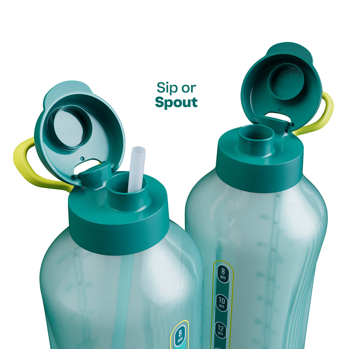 Tupperware® AquaVibe™ Water Bottle | 67 oz. / 2 L (Green)