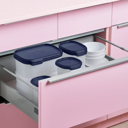 Petit contenant carré Fresh™ à pression unique | de 810 mL/3 ¼ tasses