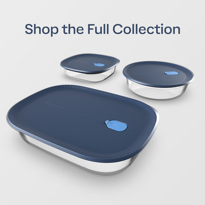 Plat de cuisson hermétique carré en verre | Voila™ de Tupperware® de 1,6 L/1,7 pte