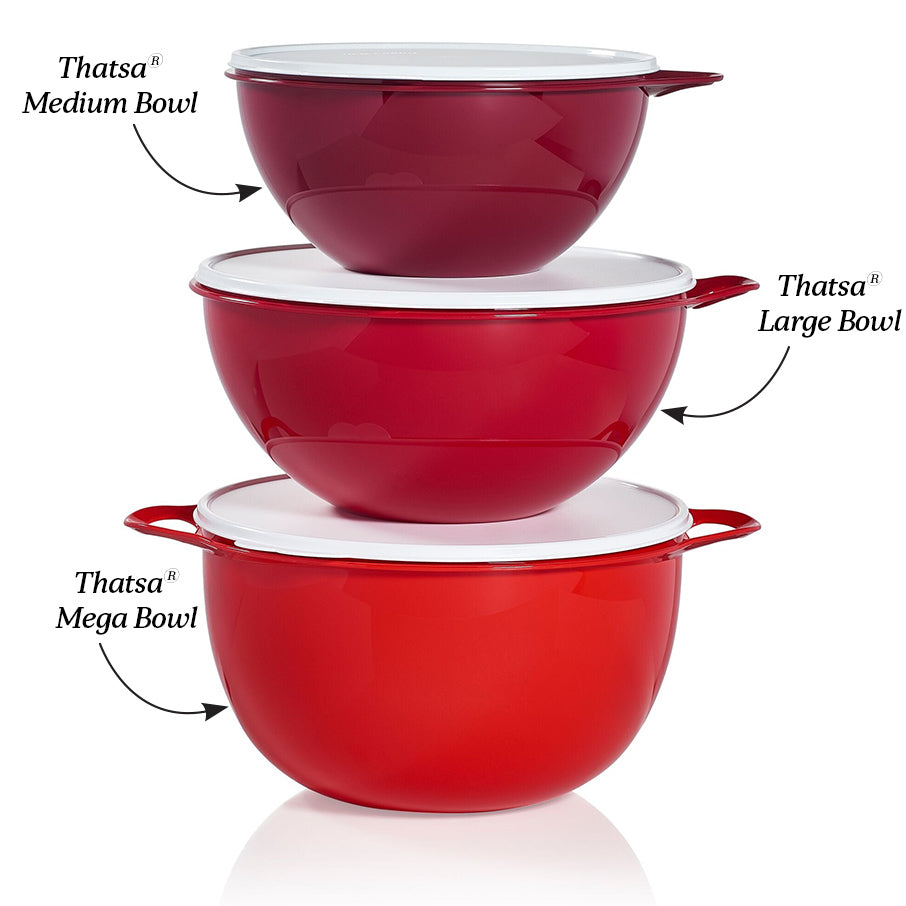 Tupperware Brand Thatsa Large Prep & Storage Bowl, 7.8L (32 Cup) -  Dishwasher Safe & BPA Free - Airtight, Leak-Proof Food Container with Lid -  Sturdy